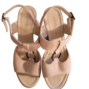 Sundance suede slingback sandals- 7.5